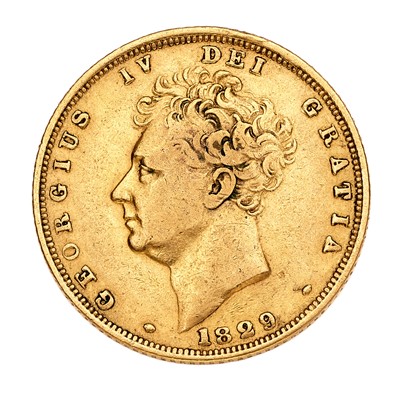 Lot 167 - George IV, Sovereign 1829, obv. bare head left,...