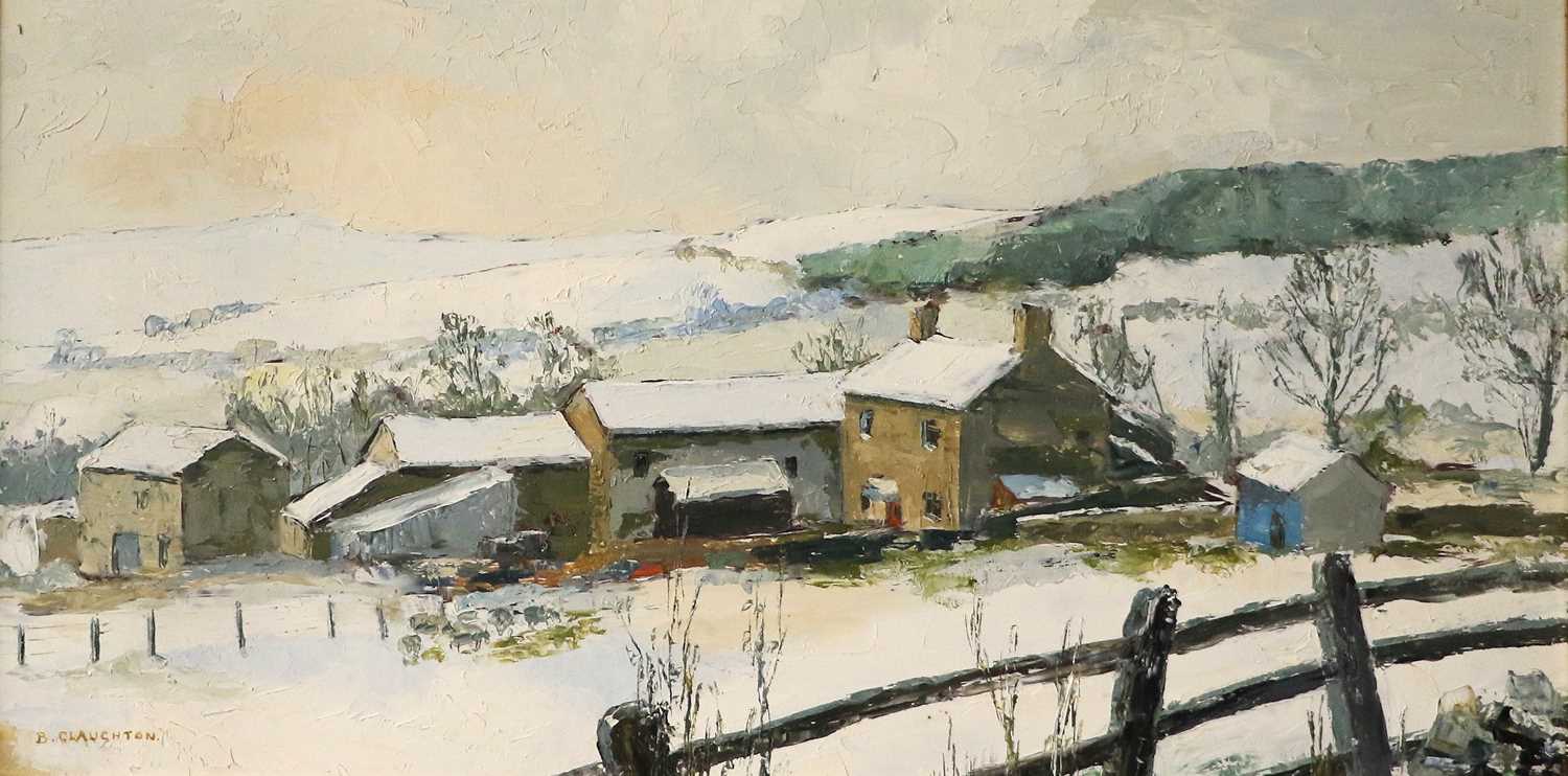 Lot 1023 - Barry Claughton (Contemporary) Snowbound Dales...