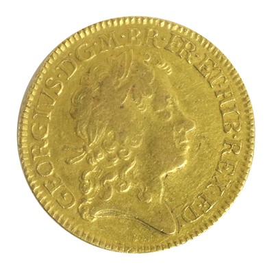 Lot 153 - George I, Guinea 1719; obv. fourth laureate...