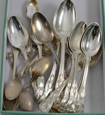 Lot 261 - An assortment of Kings pattern flatware, various dates, makers and towns