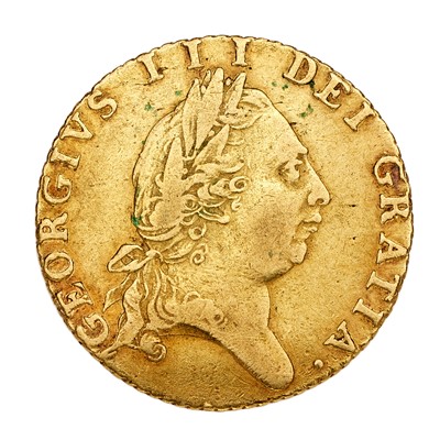 Lot 161 - George III, Half Guinea 1787, obv. fifth...