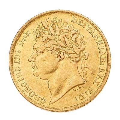 Lot 168 - George IV, Half Sovereign 1825; obv. laureate...