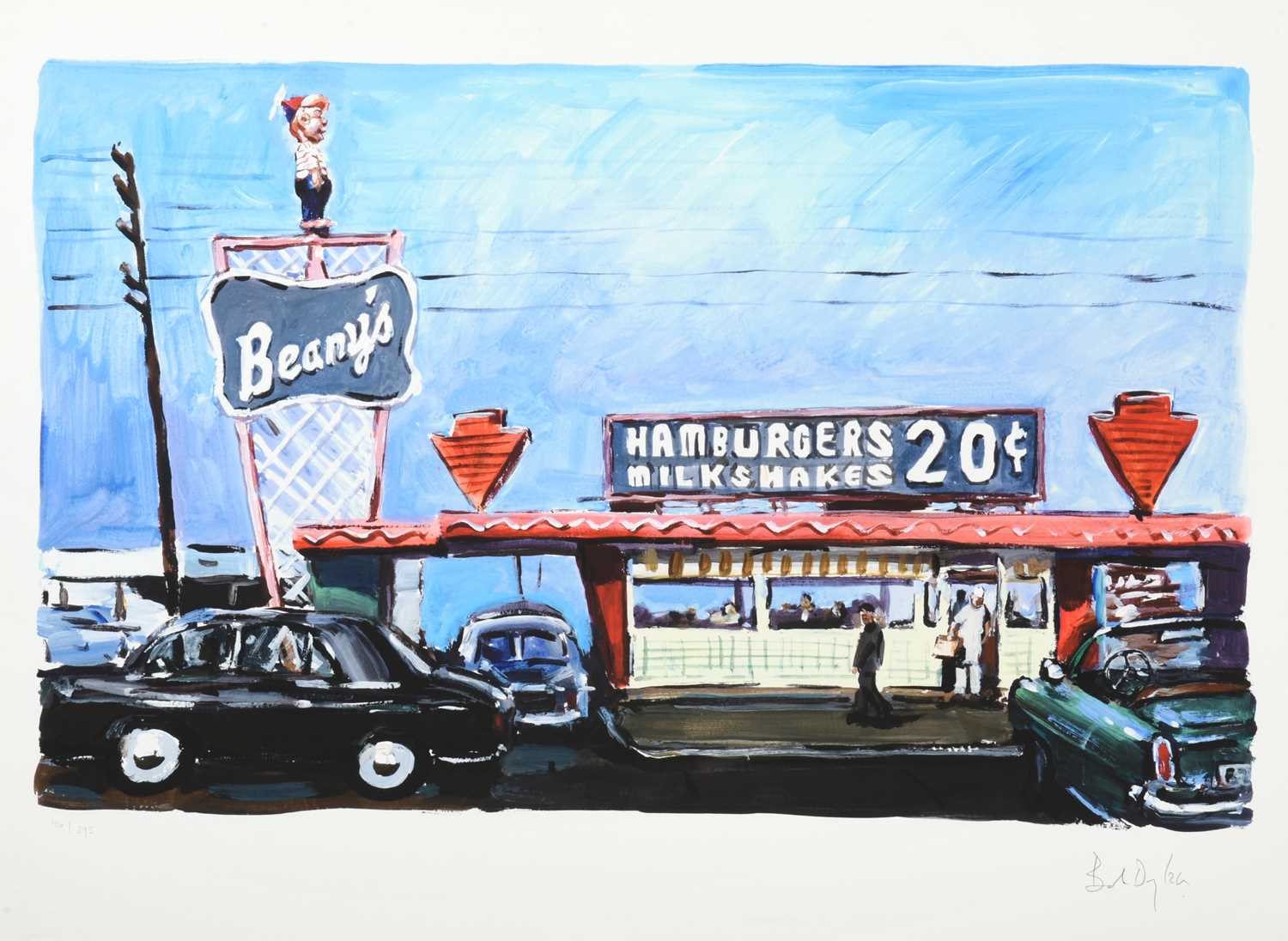 Lot 159 Bob Dylan (b.1941) American "Hamburger Stand,