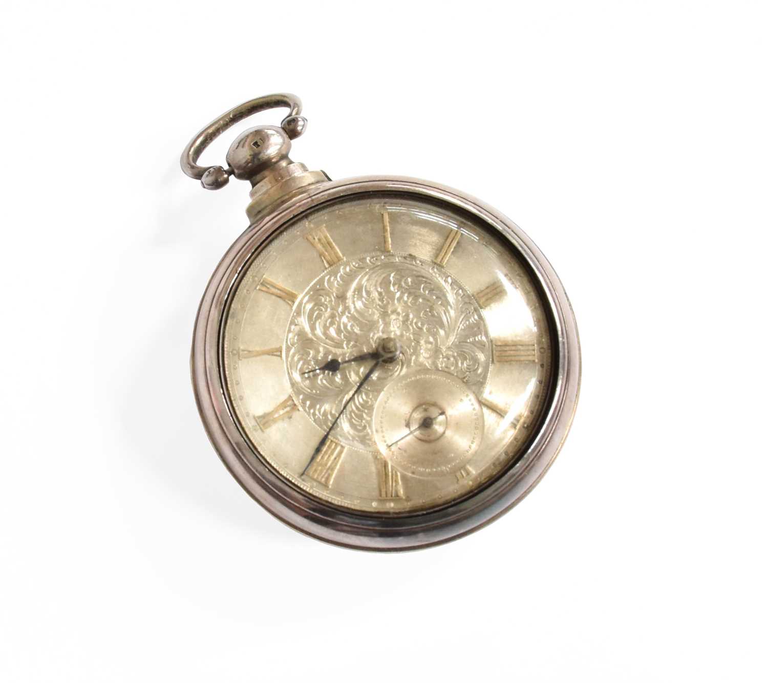 Lot 270 - A Silver Pair Cased Lever Pocket Watch, 1842,...
