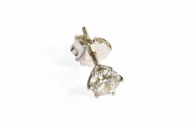 Lot 298 - A Diamond Solitaire Earring, the old cut...