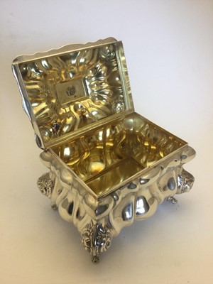 Lot 174 - An Israeli Silver Etrog-Box, by Hazorfim,...