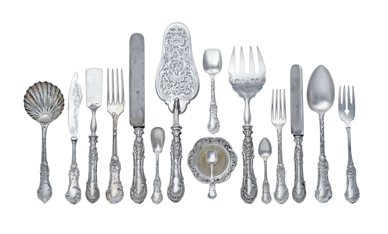 Lot 337 - An Austro-Hungarian Silver Table-Service, by J....