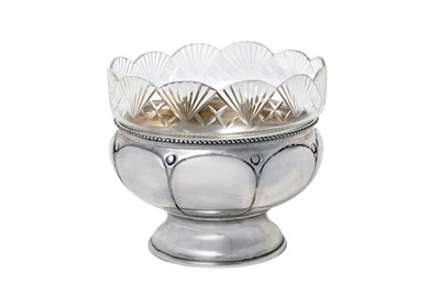 Lot 221 - An Austro-Hungarian Silver Bowl with Glass...