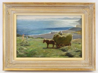 Lot 1096 - Arthur A Friedenson (1872-1955) Loaded hay...