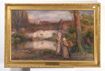 Lot 1009 - William Gilbert Foster RBA (1855-1905) “Be the...