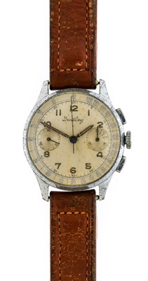 Lot 2222 - Breitling: A Chrome Plated Chronograph...