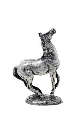 Lot 2107 - A Silver Model of a Horse