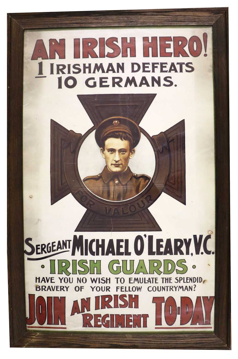 Lot 93 - A First World War Recruitment Poster "An Irish...