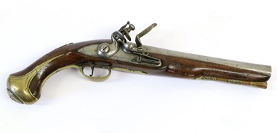 Lot 348 - An 18th Century Flintlock Officer's Pistol by...