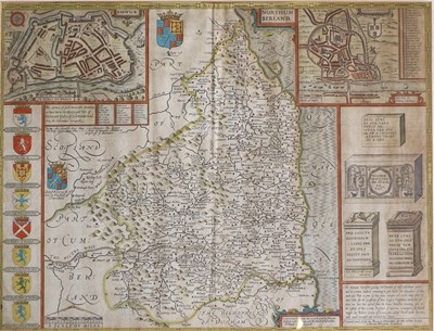 Lot 1152 - Three Maps of Northumberland, Lancashire,...