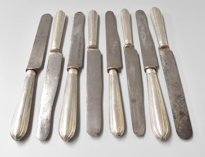 Lot 77 - A Set of Eight George III Silver Table-Knives,...