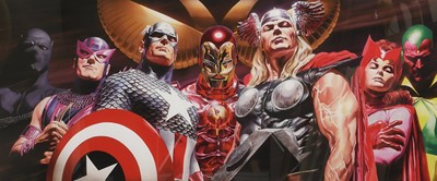 Lot 1045 - Alex Ross (Contemporary) "Marvel Assemble"...