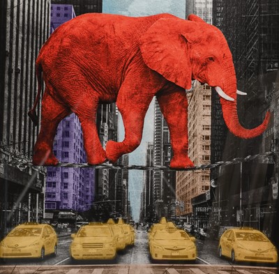 Lot 1052 - Lars Tunebo (b.1962) "Crossing 5th Avenue"...