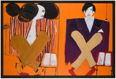 Lot 112 - Pat Douthwaite (1934-2002) Scottish "Me with...