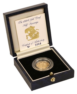 Lot 261 - Elizabeth II, Proof Half Sovereign 1991, obv....