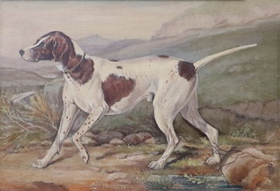 Lot 1118 - P* B* (19th/20th Century) Study of a Pointer...