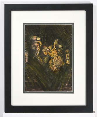 Lot 20 - Eric Hill (b.1921) "Pit Pony and Lad" Signed,...