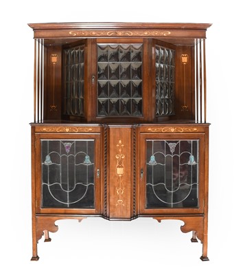 Lot 281 - An Art Nouveau Inlaid Mahogany Display Cabinet,...
