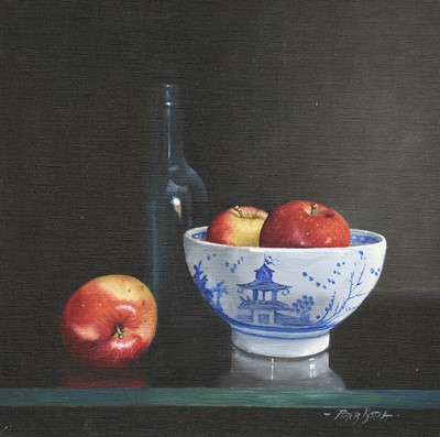 Lot 1003 - Peter Kotka (b.1951) Apples, bowl and cider...