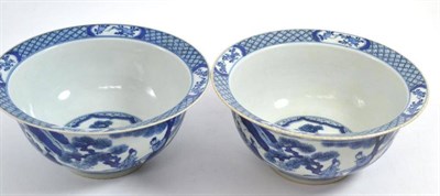 Lot 310 - A pair of modern K'ang Hsi style blue and white bowls