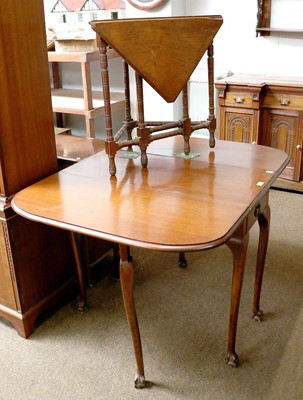 Lot 1300 - A Reproduction Mahogany Dropleaf Table, raised...