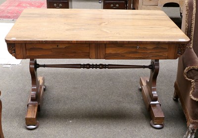 Lot 1320 - William IV Rosewood Library Table, 119cm by...