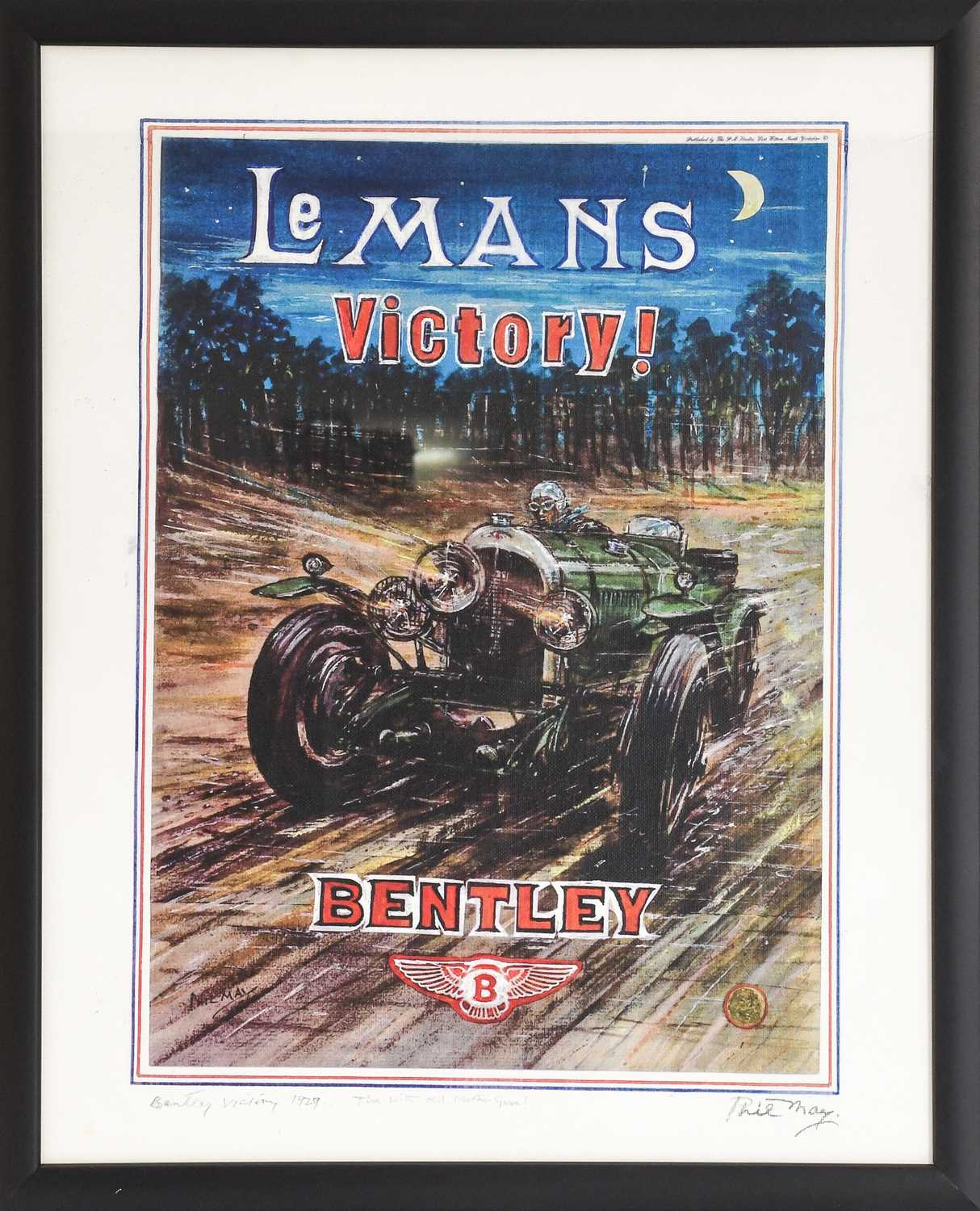Lot 598 - Phil May (b1925) Bentley Le Mans, Victory,...