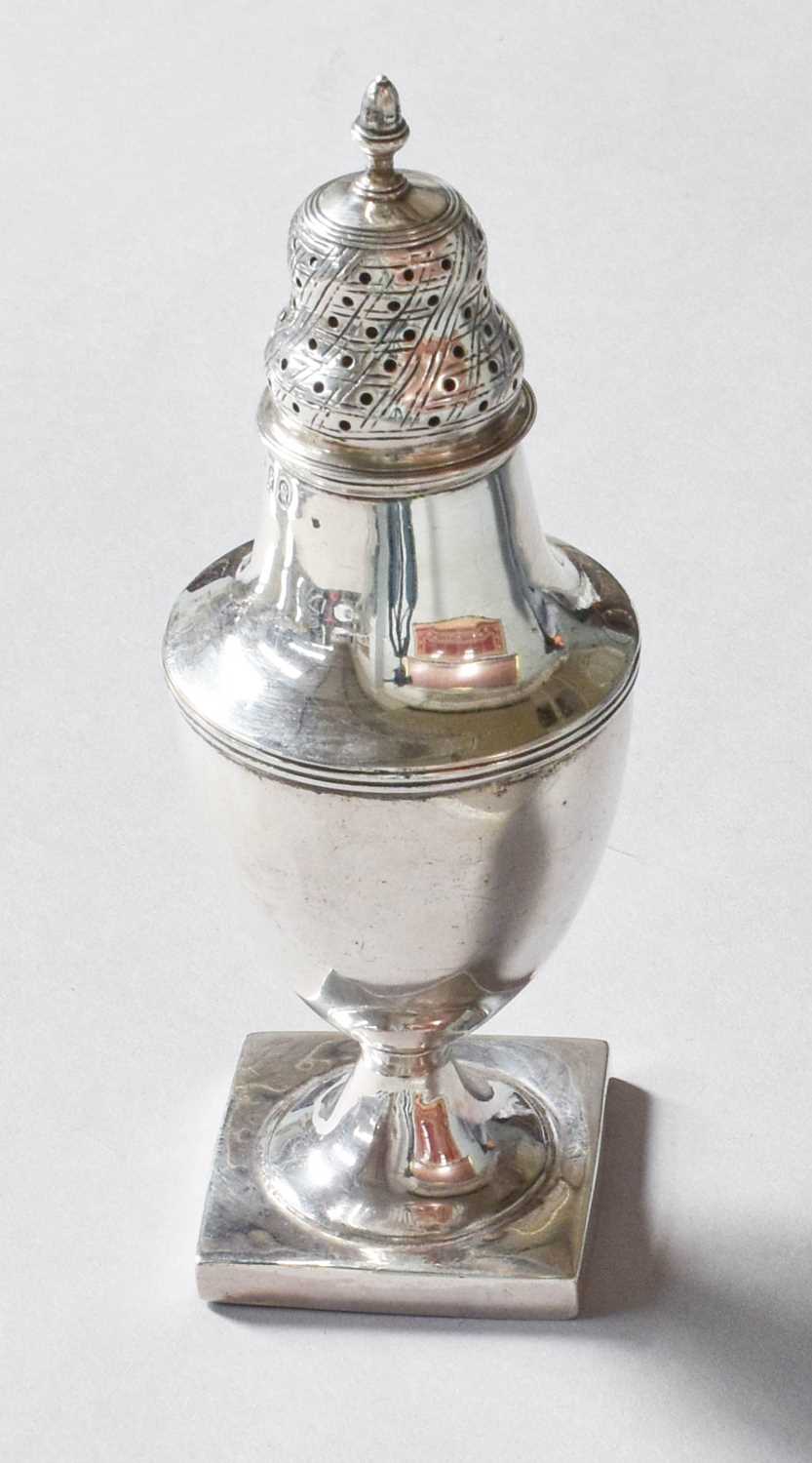 Lot 31 - A George III Silver Sugar Caster by Walter...