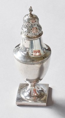 Lot 36 - A George III Silver Caster, by Walter Brind,...