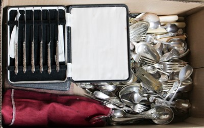 Lot 106 - A Collection of Assorted Silver and Silver...