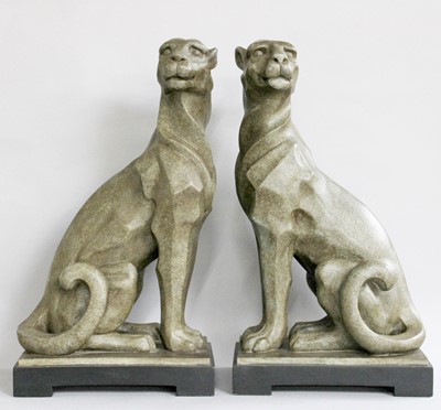 Lot 453 - A pair of Reproduction Art Deco style sitting...