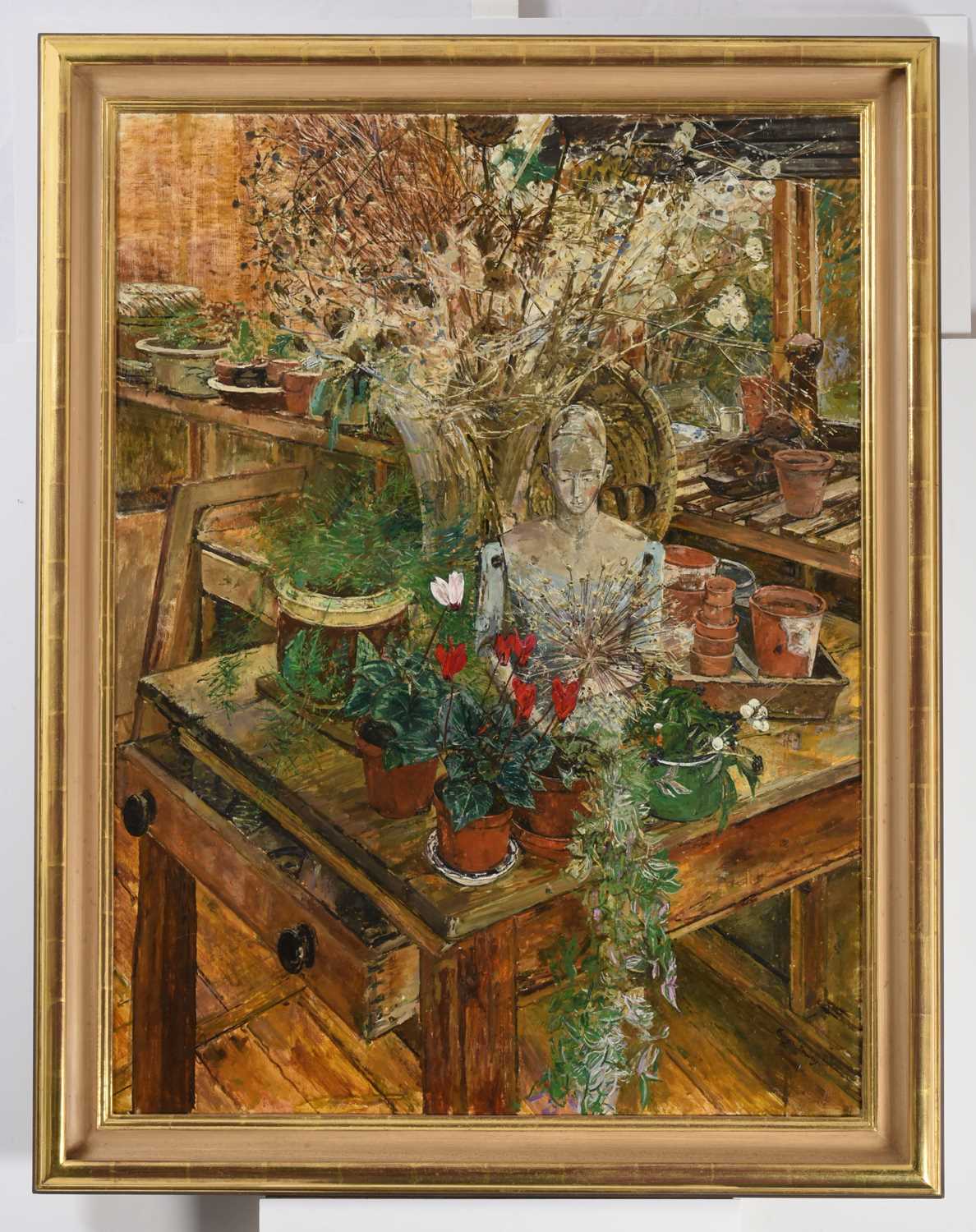 Olwyn Rothwell Lot 1108 - Olwyn Bowey RA (b.1936) Cyclamen and