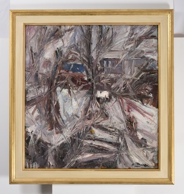 Lot 1111 - Lesley Marr (1922-2021) "Snow scene Steels...