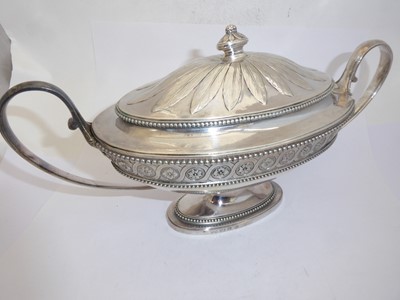 Lot 2020 - A Pair of George III Silver-Tureens and Covers