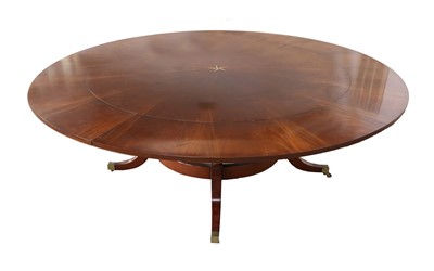 Lot 265 - A Reproduction Circular Mahogany Extending...