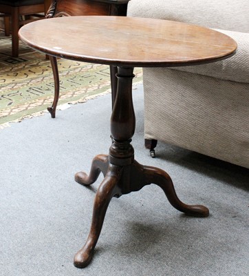 Lot 1449 - An 18th Century Oak Tripod Table, 74cm by 69cm