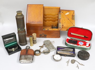 Lot 215 - Miscellaneous Items including a silver open...