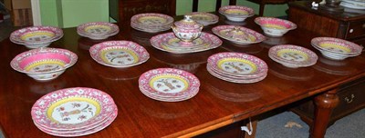 Lot 341 - Quantity of assorted Masons Ironstone part dinner service decorated with a Chinese vase