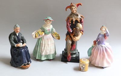 Lot 209 - Royal Doulton Figures, Jester HN1702, Cup Of...