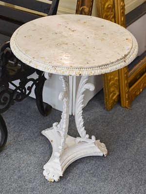 Lot 1199 - A 19th Century Painted Cast Iron Pedestal...