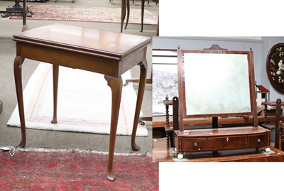 Lot 1280 - A George III Inlaid Mahogany Dressing Table...