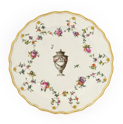 Lot 44 - A Chelsea Derby Porcelain Plate, circa 1775,...