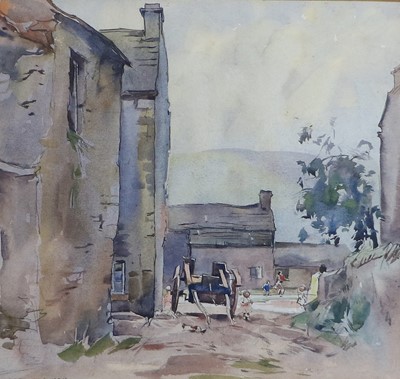 Lot 1122 - Fred Lawson (1888-1968) Castle Bolton Village...