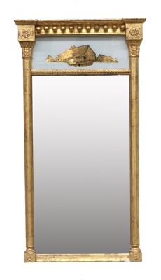 Lot 1372 - A Regency Pier Glass Mirror, the mercury plate...