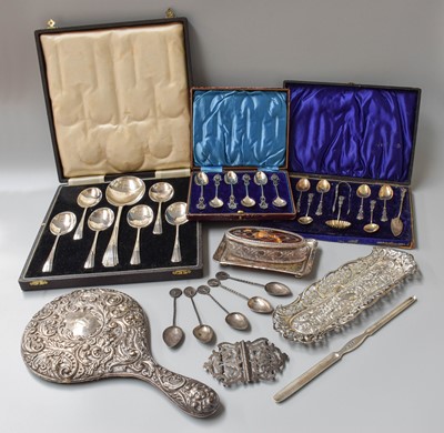 Lot 78 - A Collection of Assorted Silver and Silver...